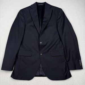 Jack Victor Blazer Mens 38R Navy Super 100s Wool Two Button Jacket Canada